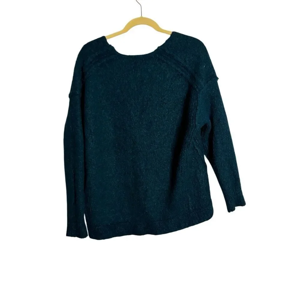 Free People V Neck Oversized Alpaca Blend Knit Sweater